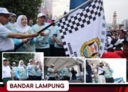 Walikota Bandar Lampung Hj Eva Dwiana Secara Resmi Membuka Kegiatan Jalan Sehat Dalam Rangka Memperingati HUT ke-343 Kota Bandar Lampung