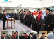 Sekdaprov Lampung Lantik 62 Pejabat Administrator dan 34 Pejabat Fungsional di lingkungan Pemerintah Provinsi Lampung