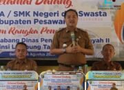 Kepala Dinas Pendidikan dan Kebudayaan Provinsi Lampung Melaksanakan Pembinaan Kepala Sekolah SMA/SMK Negeri dan Swasta se-Kabupaten Pesawaran
