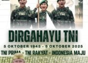 Kepala SMKN 5 Bandar Lampung Mengucapkan “Dirgahayu Tentara Nasional Indonesia yang ke-80.Tahun 2025” Terima Kasih Atas Dedikasi dan Pengabdian Dalam Menjaga Indonesia Selama 80 Tahun
