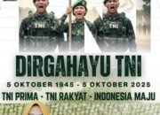 Kepala SMA Negeri 1 Menggala Mengucapkan “Dirgahayu Tentara Nasional Indonesia yang ke-80.Tahun 2025” Terima Kasih Atas Dedikasi dan Pengabdian Dalam Menjaga Indonesia Selama 80 Tahun