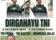 Kepala SMKN 3 Bandar Lampung Mengucapkan “Dirgahayu Tentara Nasional Indonesia yang ke-80.Tahun 2025” Terima Kasih Atas Dedikasi dan Pengabdian Dalam Menjaga Indonesia Selama 80 Tahun