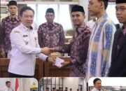 Sekretaris Daerah Provinsi Lampung Melepas  Kafilah Provinsi Lampung, Yang akan berlaga pada STQH Tingkat Nasional ke-XXVIII Tahun 2025 di Kota Kendari, Sulawesi Tenggara