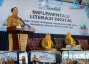 Kepala Dinas Pendidikan dan Kebudayaan Provinsi Lampung Secara Resmi Membuka Kegiatan Bimbingan Teknis Implementasi Literasi Digital Tahun 2025 SMA/SMK Negeri se-Kabupaten Lampung Selatan