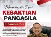 Plt. Kepala Badan Pengelola Keuangan dan Aset Daerah Provinsi Lampung, Nurul Fajri, S.Sos., M.T., Mengucapkan Selamat Memperingati Hari Kesaktian Pancasila 1 Oktober 2025