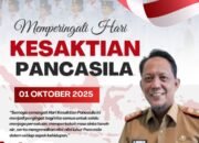 Kepala Dinas Bina Marga dan Bina Konstruksi Provinsi Lampung Mengucapkan Selamat Memperingati Hari Kesaktian Pancasila 1 Oktober 2025