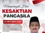 Kepala SMKN 1 Gadingrejo, Jadikan Peringatan Hari Kesaktian Pancasila Sebagai Momentum Untuk Menanamkan Nilai-Nilai Pancasila Kepada Siswa Sebagai Dasar dan Pedoman Dalam Kehidupan Berbangsa dan Bernegara,