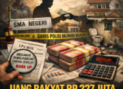 DANA BOS DIDUGA DIBANCAR OKNUM, POLA PEMELIHARAAN SMA NEGERI DI LAMPUNG UTARA TERKUAK Selisih Anggaran Capai Rp 227 Juta, Publik Desak APH Bongkar Aliran Dana