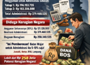 Dana BOS Dijarah? Administrasi SMKN 1 Kalianda Tembus Rp 379 Juta, Negara Diduga Rugi Rp 258 Juta
