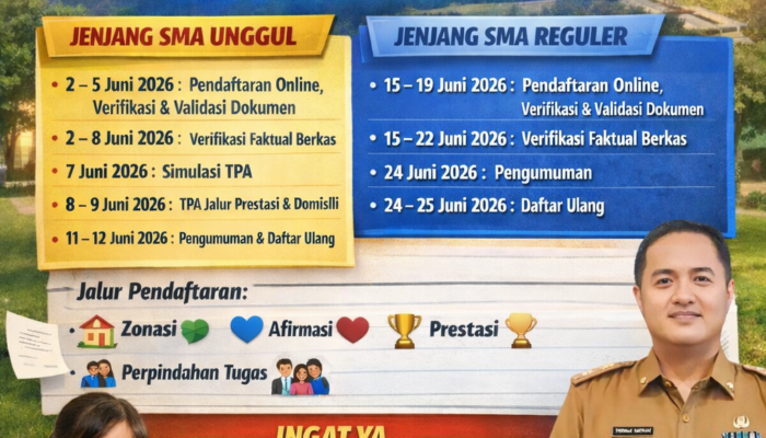 SPMB SMA Lampung 2026 Resmi Dibuka, Kadisdikbud Tegaskan Sistem Transparan Tanpa Titip-Menitip